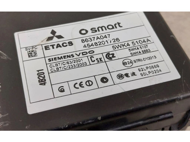 Pojistková skříňka 8637A047, 4548201726 Smart ForFour 2005