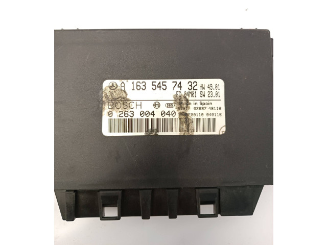 Řídící jednotka A1635457432, 0263004040   Mercedes-Benz ML W163 2005