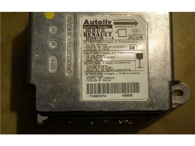 Блок подушек безопасности 603989700, 8200481136A Renault Scenic II - Grand scenic II