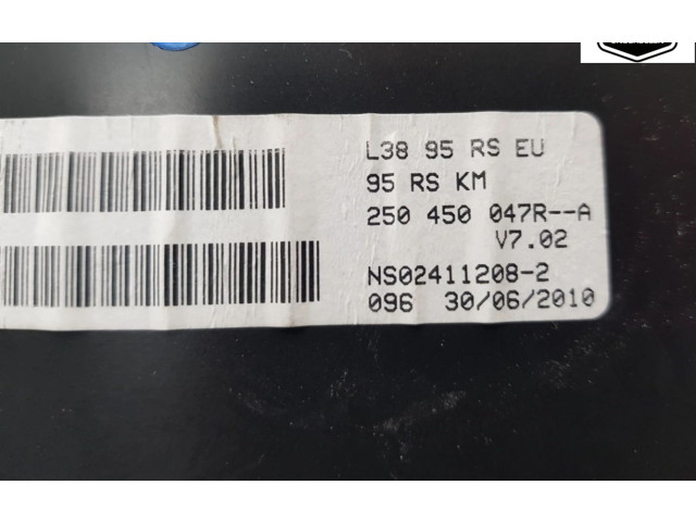 Přístrojová deska Renault Megane III 2010 250450047R, 250450047R