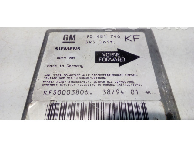 Блок подушек безопасности 90481746, 5WK4090   Opel Tigra A