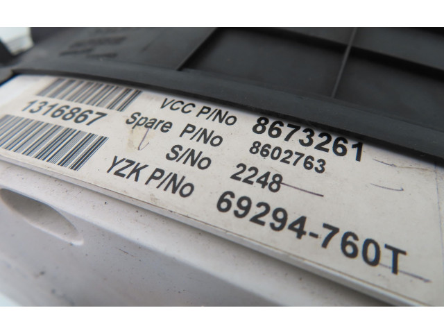 Панель приборов 69294760T, 8673261   Volvo S60       