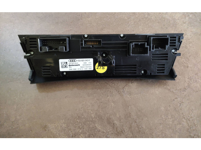 Блок управления климат-контролем 4G0820043K   Audi A7 S7 4G