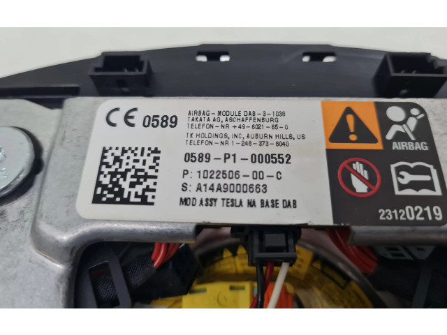 Подушка безопасности водителя 102250600C   Tesla Model S