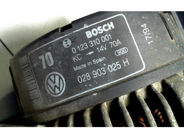 Генератор 0123310001, 0000 Volkswagen Golf III