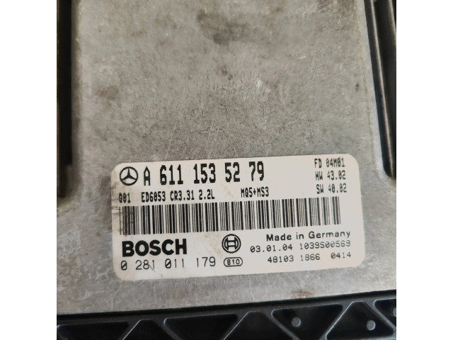 Řídící jednotka A6111535279, 1039S00569 Mercedes-Benz Vito Viano W639 2005