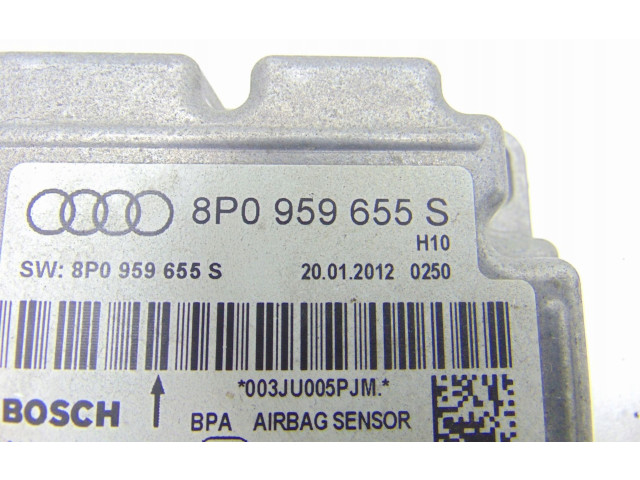 Блок подушек безопасности 8P0959655S, 8P0959655S   Audi A3 S3 A3 Sportback 8P