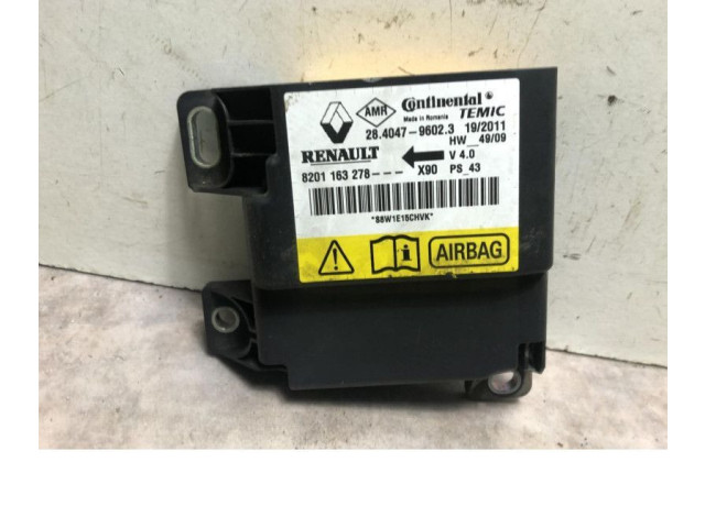 Блок подушек безопасности 8201163278, 8201163278 Dacia Logan I
