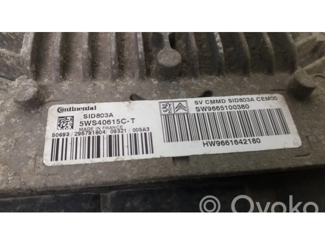 Блок управления двигателя 5WS40615CT, SW9665100380   Fiat Scudo