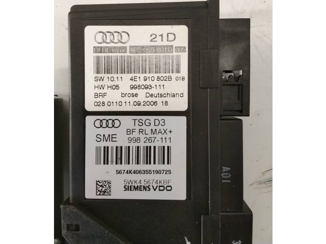 Přístrojová deska  Audi A8 S8 D3 4E 2006 4E1910802B, 998267111  