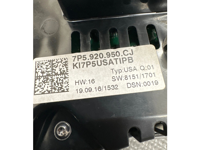 Přístrojová deska Porsche Cayenne (9Y0 9Y3) 2018 7P5920950CJ, A2C11757300