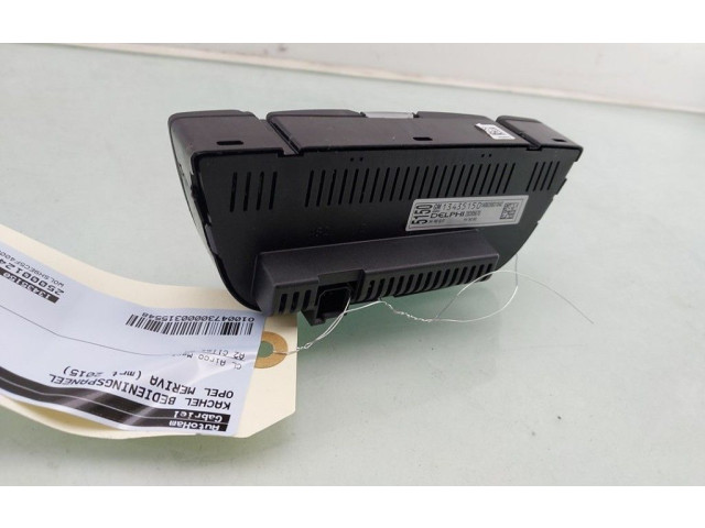 Блок управления климат-контролем 13435150   Opel Meriva B