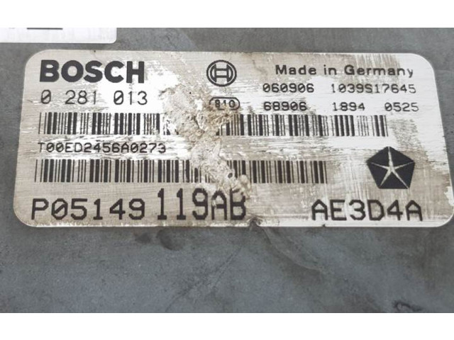 Блок управления двигателя P05149119AB, 1039S17645   Chrysler 300 - 300C