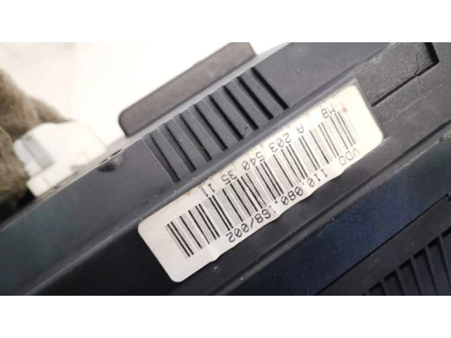 Přístrojová deska Mercedes-Benz C W203 2002 a2035403511, 110080168002