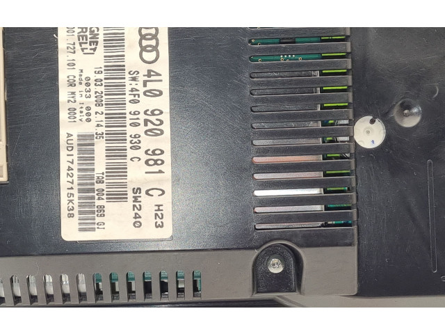 Přístrojová deska  Audi Q7 4L 2008 4L0920981C  