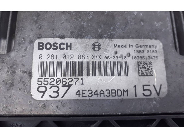 Блок управления двигателя 0281012883, 55206271 Alfa Romeo GTV