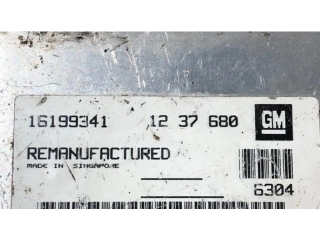 Řídící jednotka 16199341, 1237680 Opel Astra F 1992