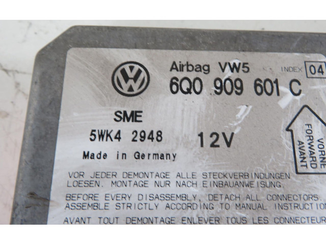 Блок подушек безопасности 6Q0909601C, 6Q0909601C Skoda Fabia Mk1 (6Y)