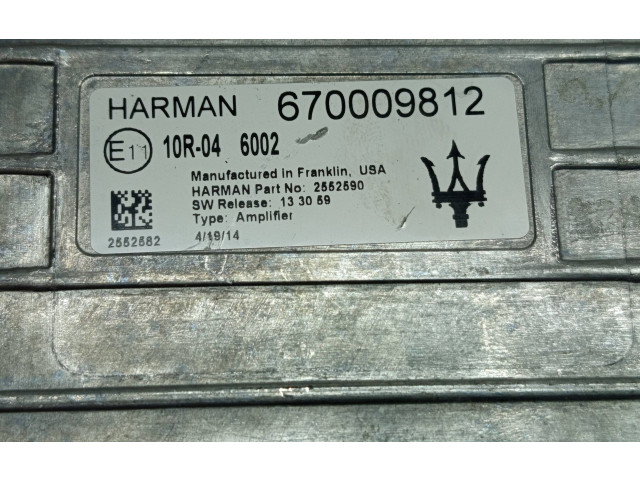 Звукоусилитель 670009812, 2552590 Maserati Ghibli