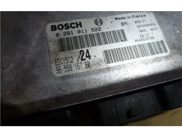 Блок управления двигателем ECU 281011522, 9655816780   Lancia Phedra