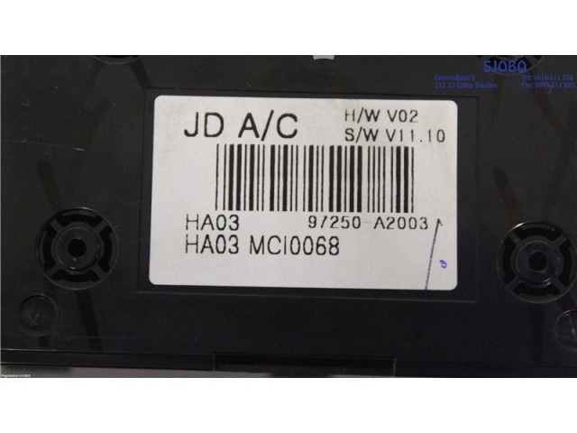 Блок управления климат-контролем 97250A2003WK, 97250-A2003   KIA Ceed