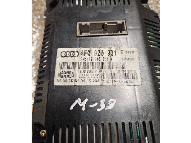 Панель приборов 4F0920931F, 4F0910930A   Audi A6 S6 C6 4F       