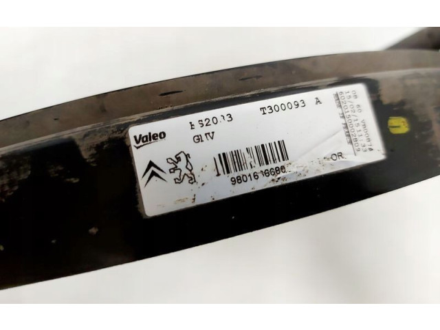 Вентилятор радиатора 9801666680 Citroen C4 Cactus