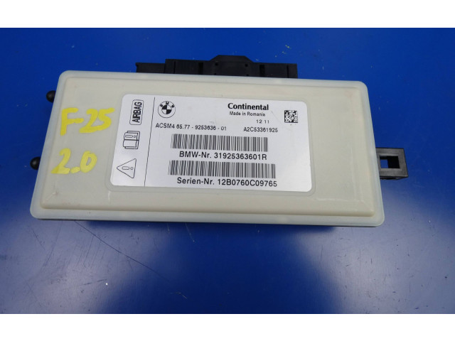 Блок подушек безопасности 9253636, 31925363601R BMW X3 F25