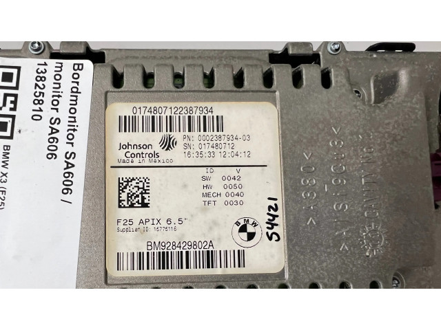 Дисплей 9231321, 9278281 BMW X3 F25