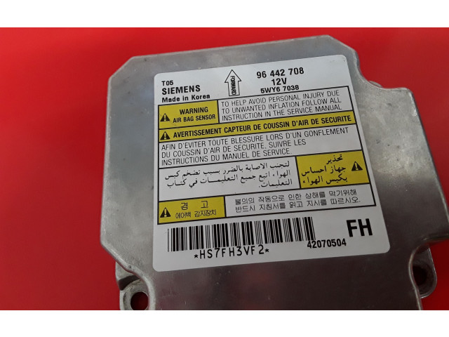 Блок подушек безопасности 96442708, 5WY67038   Chevrolet Aveo