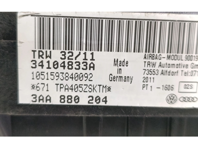 Подушка безопасности пассажира 34032785, 34005348   Volkswagen Caddy