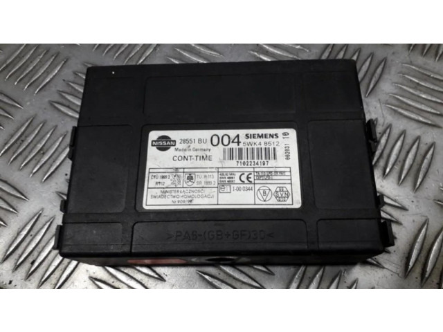 Блок комфорта 28551BU004, 5WK48512 Nissan Almera Tino