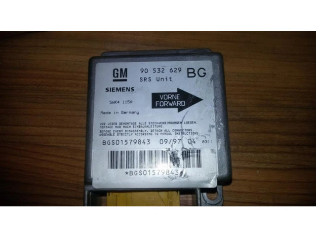 Блок подушек безопасности 90532629, 5wk4115a   Opel Tigra A