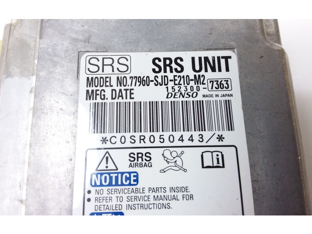 Блок подушек безопасности 77960SJDE210M2, 1523007363 Honda FR-V