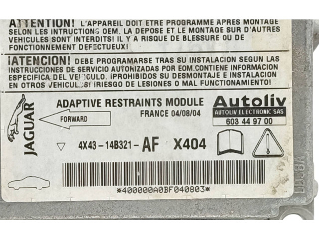 Блок подушек безопасности 4X4314B321AF, 603449700 Jaguar X-Type