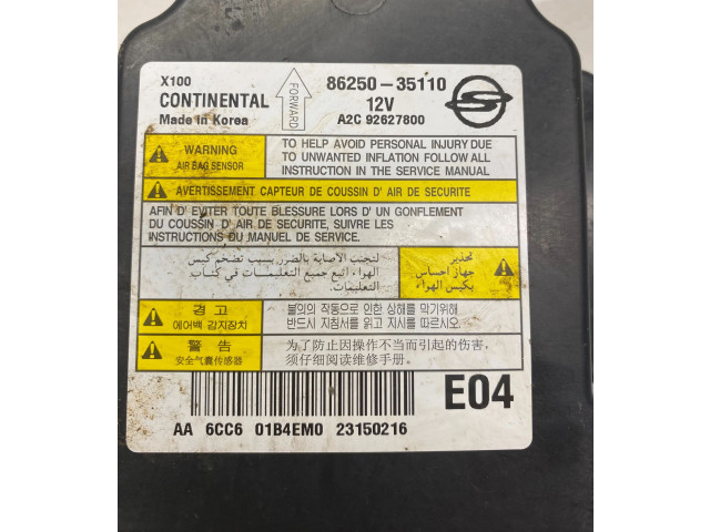 Блок подушек безопасности A2C92627800, 8625035110   SsangYong Tivoli