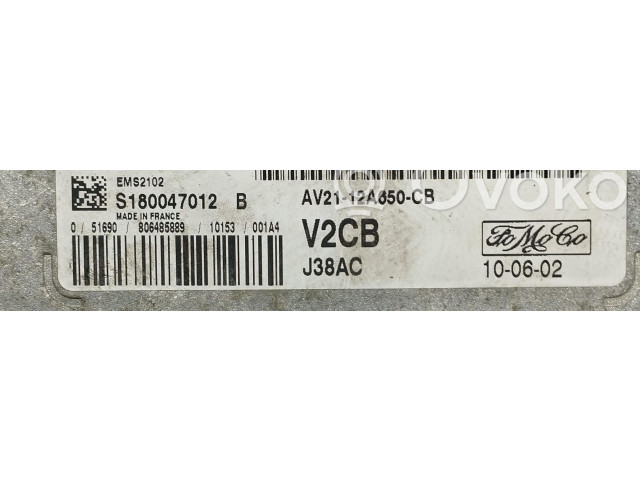 Řídící jednotka AV21-12A650-CB, AV21-12A650-CB Ford Fiesta 2010