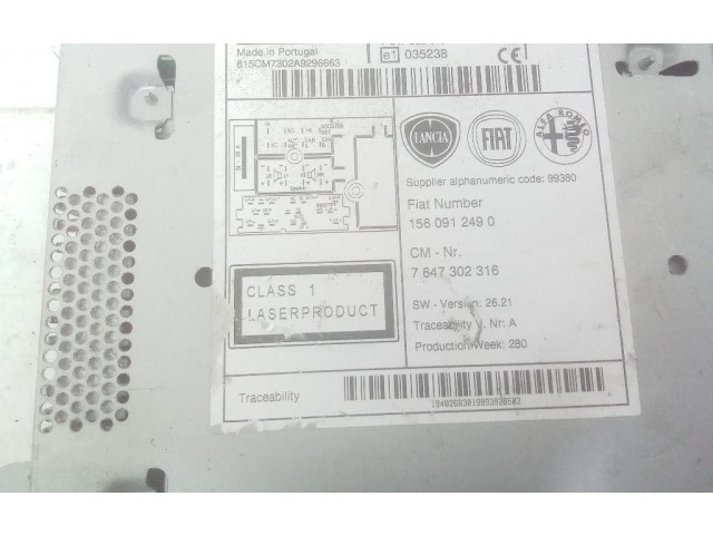 Радио/ проигрыватель CD/DVD / навигация 156096877, 1560912490   Alfa Romeo Giulietta