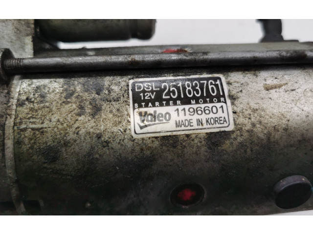 Стартер  25183761, 1196601   Chevrolet Orlando