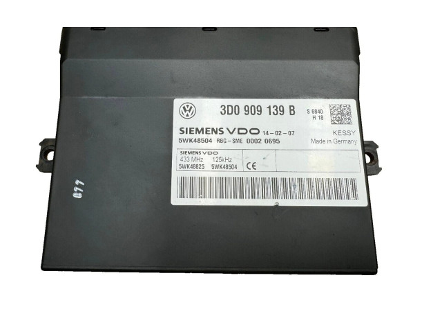 Блок управления 3D0909139B, 5WK48504   Volkswagen Phaeton