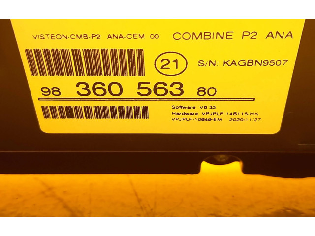 Панель приборов 9836056380, 9836056380   Peugeot 2008 II       