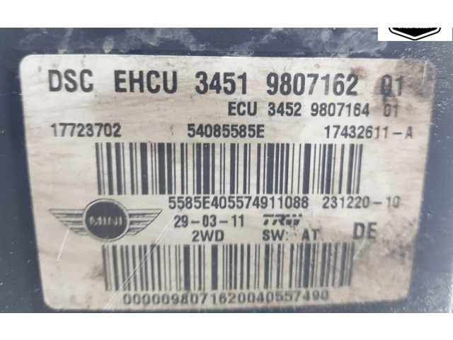 Jednotka ABS 34529813836, 3451685183901 Mini Cooper Countryman R60 2011