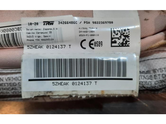 Боковая подушка безопасности 9822369780 Citroen C5 Aircross