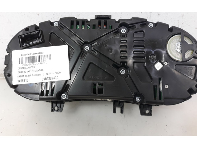 Панель приборов 6V0920740C, 6V0920740C Skoda Fabia Mk3 (NJ)