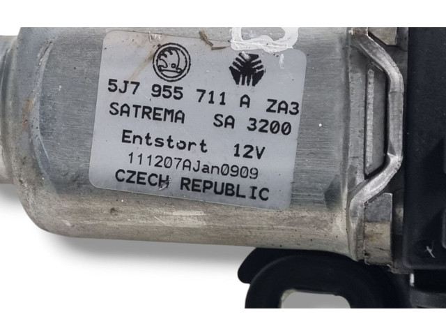 Турбина Двигатель стеклоочистителя заднего стекла Skoda Fabia Mk2 (5J) 5J7955711A для двигателя CAYC