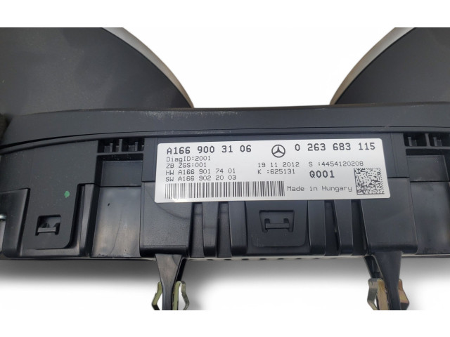 Панель приборов A1669003106   Mercedes-Benz GL X166       