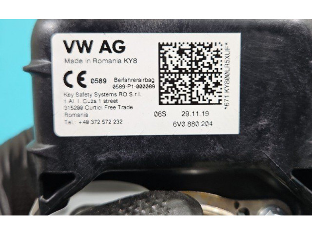 Подушка безопасности пассажира 6V0880204, IMPRK1479596 Skoda Fabia Mk3 (NJ)