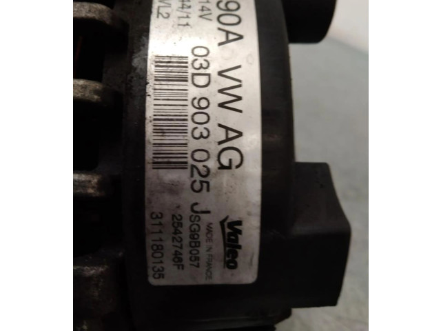 Генератор 03D903025J   Skoda Fabia Mk2 (5J)  