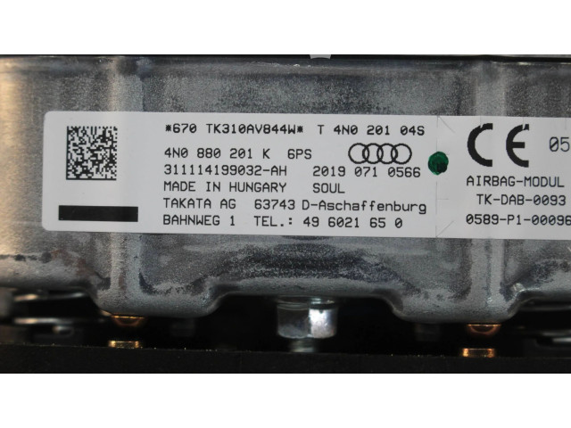 Подушка безопасности водителя 4N0880201K, 20190710566   Audi A7 S7 4K8