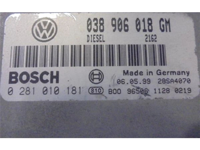 Блок управления 038906018GM, 0281010181   Skoda Octavia Mk1 (1U)